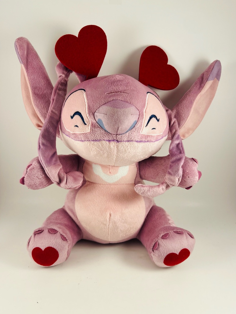 Disney Lilo And Stitch Angel With Hearts 11” Plush